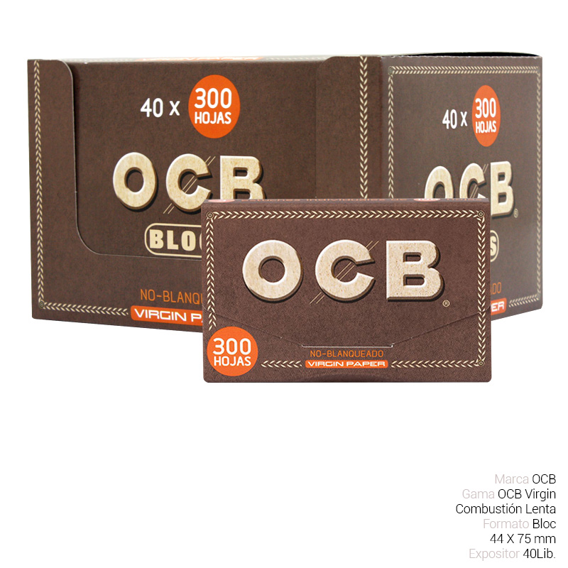 OCB BLOC 300 VIRGIN 40 Lib.
