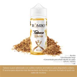 BOMBO E-LIQUID TABACO RUBIO BOOSTER 00 mg 100 ml 1 Ud.