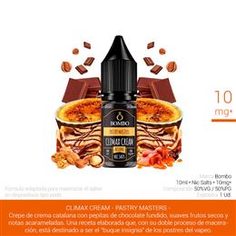 BOMBO NIC SALTS CLIMAX CREAM RESRVE PASTRY MASTERS 10 mg 10 ml 1 Ud.