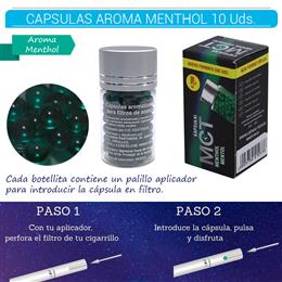 MCT CAPSULAS PACK 200 AROMA MENTHOL 10 Uds. MCT25