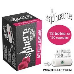 SPHERE 100 CAPSULAS AROMA RED FRUIT MENTHOL 12 Uds.