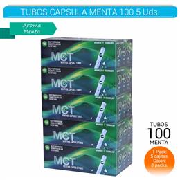 MCT TUBES CAPSULAS 100 MENTA PACK 5 Uds. MCT1