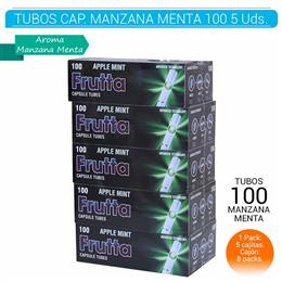 FRUTTA TUBES CAPSULAS 100 MANZANA MENTA PACK 5 Uds. MCT2