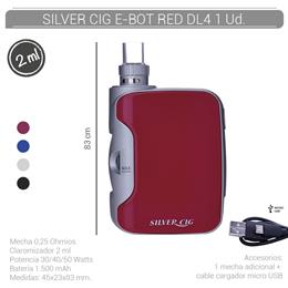 SILVER CIG E-BOT RED 1500 mAh/0.25 Ohm DL4 1 Ud. 40678772