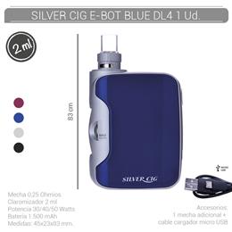 SILVER CIG E-BOT BLUE 1500 mAh/0.25 Ohm DL4 1 Ud. 40678773