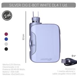 SILVER CIG E-BOT WHITE 1500 mAh/0.25 Ohm DL4 1 Ud. 40678774