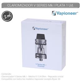 VAPIONEER CLAROMIZADOR V SERIES Mk I PLATA 1 Ud. [CV0017]