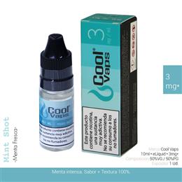 COOL VAPS E-LIQUID MENTA FRESCA 03 mg 10 ml 1 Ud. CV046