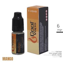 COOL VAPS E-LIQUID MANGO 06 mg 10 ml 1 Ud. CVP011
