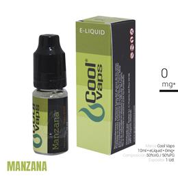 COOL VAPS E-LIQUID MANZANA 00 mg 10 ml 1 Ud. CVP012