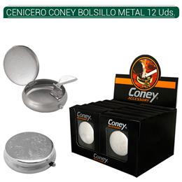 CENICERO CONEY BOLSILLO METAL 12 Uds. 02.450