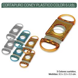 CORTAPURO CONEY PLASTICO COLORES 6 Uds. 01.52505