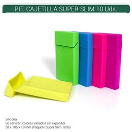 PITILLERA CAJETILLA ATOMIC SILICONA SUPER SLIM 100S 10 Uds. 04.50106A