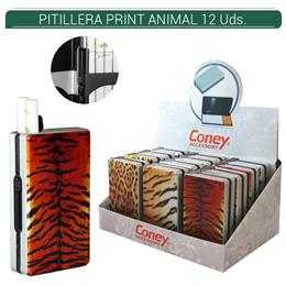 PITILLERA CONEY SURTIDOR PRINT ANIMAL METAL 12 Ud. 04.14002