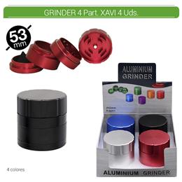 GRINDER 4 Part. ATOMIC XAVI ALU 53 mm. 4 Uds. 02.12482