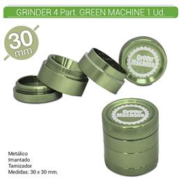 GRINDER 4 Part. GREEN MACHINE GREEN 30 mm. 1 Ud. 16081c [BGR4-30]