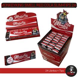 MONKEYKING SMELL RED COLA  SLIM + TIPS 24 Uds. MMCPCSCOLA