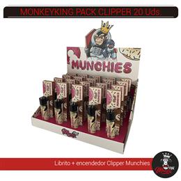 MONKEYKING CLIPPER+LIBRITO MUNCHIES 20 Uds.