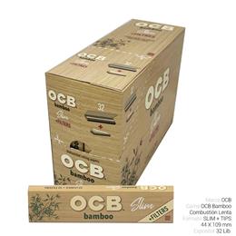 OCB SLIM BAMBOO + TIPS 32 Lib.