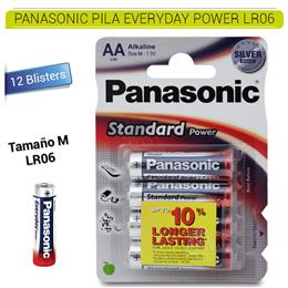 PANASONIC PILA LR06 AA EVERYDAY POWER 12 Blsters