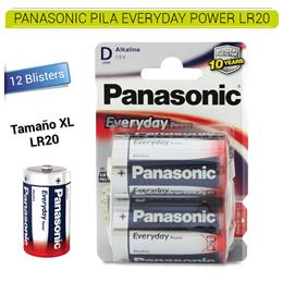 PANASONIC PILA EVERYDAY POWER LR20 12 Blísters