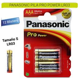PANASONIC PILA LR03 AAA PRO POWER 12 Blsters