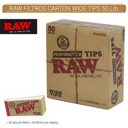RAW FILTROS CARTON WIDE TIPS 50 Lib.