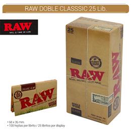 RAW DOBLE Nº4 CLASSIC 100 Hojas 25 Lib.