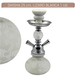 SHISHA 25 cm.2 Mang. LIZARD BLANCA 1 Ud. 02.30722