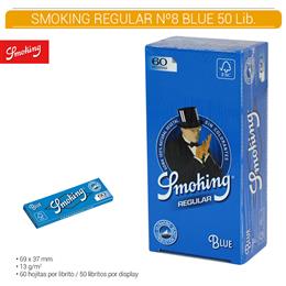 SMOKING REGULAR Nº 8 BLUE 50 Lib.