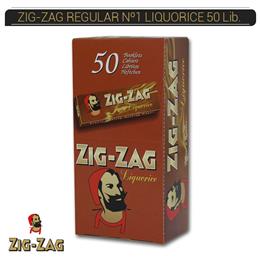 ZIG-ZAG REGULAR Nº1 LIQUORICE 50 Lib.