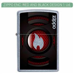ZIPPO ENC. RED AND BLACK DESIGN 1 Ud. 60005306