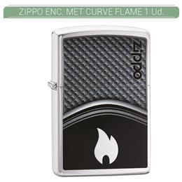 ZIPPO ENC. MET CURVE FLAME 1 Ud. 60003330