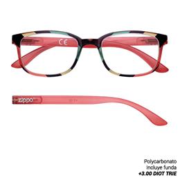 ZIPPO READING GLASSES +3.00 DIOT TRIE 1 Ud. 31Z-B26-RED300