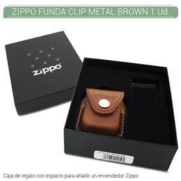 ZIPPO FUNDA CLIP METAL BROWN EN CAJA 1 Ud. 60002152 [50859109]