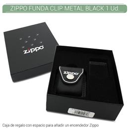 ZIPPO FUNDA CLIP METAL BLACK EN CAJA 1 Ud. 60002118 [50859108]