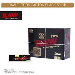 RAW FILTROS CARTON BLACK 50 Lib.