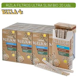 RIZLA FILTROS ULTRA SLIM POP&TIPS BIO 5,7 mm 20 Uds.